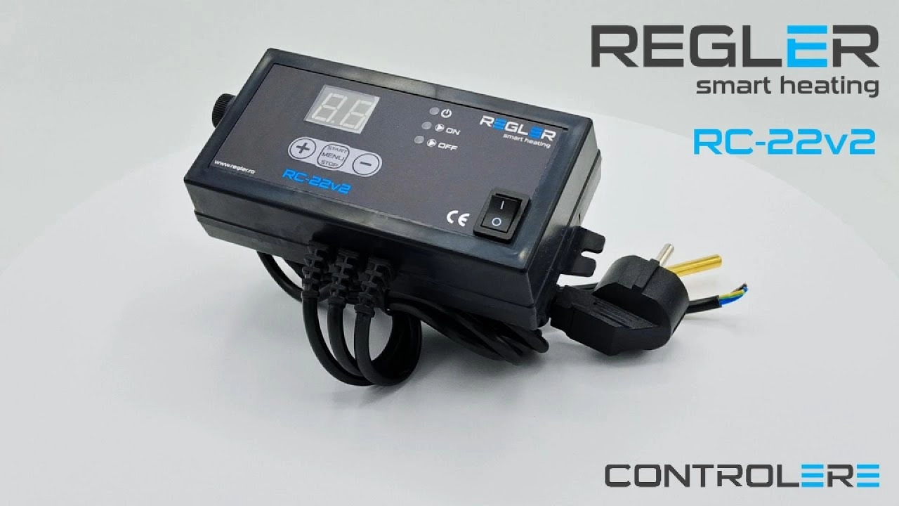 Controler pompa de circulatie Regler RC 22v2, comanda pompa ACM sau pompa BY-PASS. Video 2223