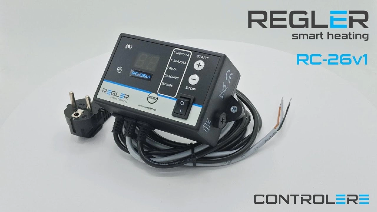 Controler vana amestec Regler RC 26v1 (cu 1 senzor, pentru vana). Video 2228