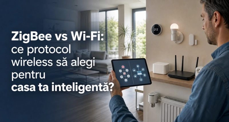 ZigBee vs WiFi: Ce protocol wireless să alegi pentru casa ta inteligentă?