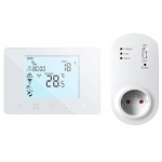 Termostat ambient Auraton Orion 230V SET, fara fir, programabil, control internet Tuya Smart, pentru dispozitive incalzire/racire conectate la priza