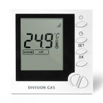 Termostat programabil cu fir pentru incalzire in pardoseala Division Gas DG803X, montaj in doza