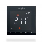 Termostat programabil cu fir pentru incalzire in pardoseala Homplex 922 Wi-Fi Negru, montaj in doza