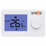 Termostat ambient Stege HT100, cu fir, neprogramabil