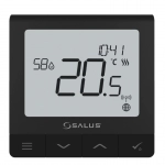 Termostat Salus Quantum SQ610 pentru sistemul IT600, ambient, montaj in doza - negru