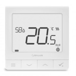 Termostat ambient Salus Quantum SQ610RF, compatibil cu sistemul IT600 smart Home - alb